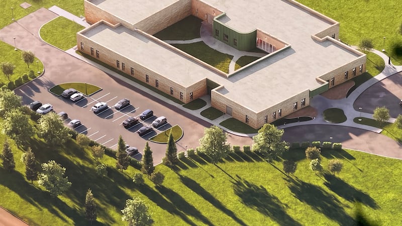 Boys Town officials held a ceremonial groundbreaking Wednesday, Oct. 21, 2026, for its new...