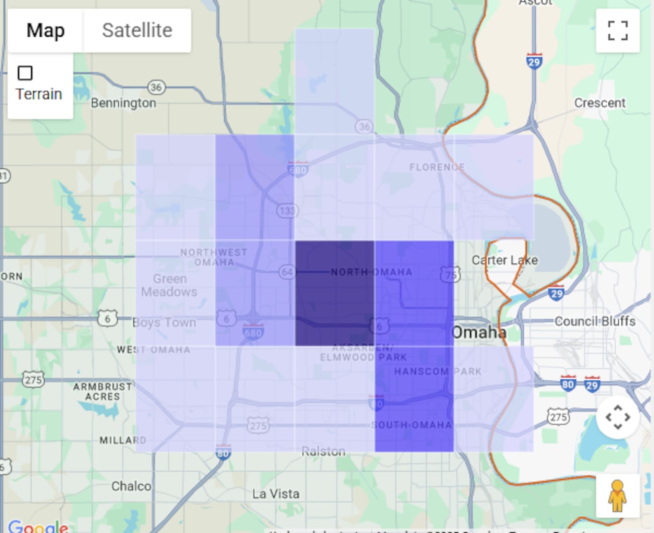 Oppd Coverage Map Power outages affect nearly 7,000 Omaha Public Power District customers