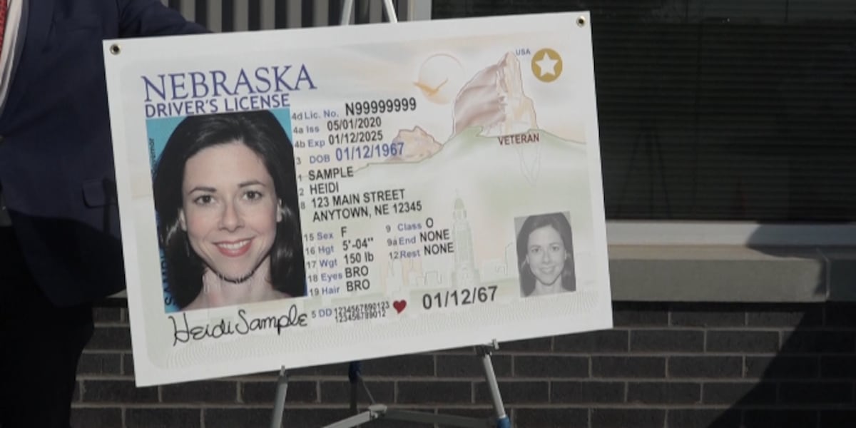Nebraska DMV unveils new design for state driver’s license, ID cards
