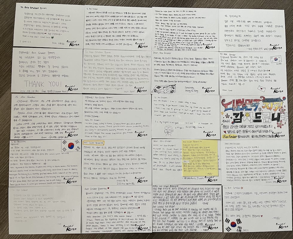 Elkhorn teen honors Korean War veteran with letters from South Korea