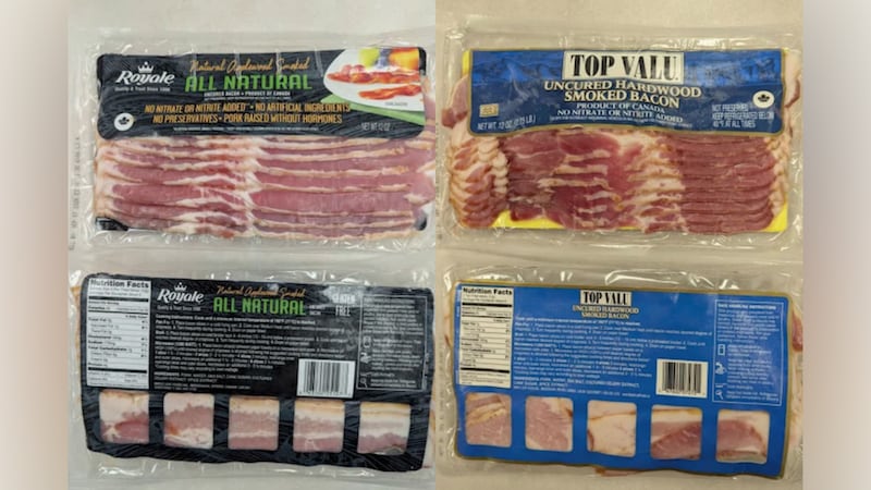More than 12,000 pounds of smoked bacon from Canada have been recalled due to an import...