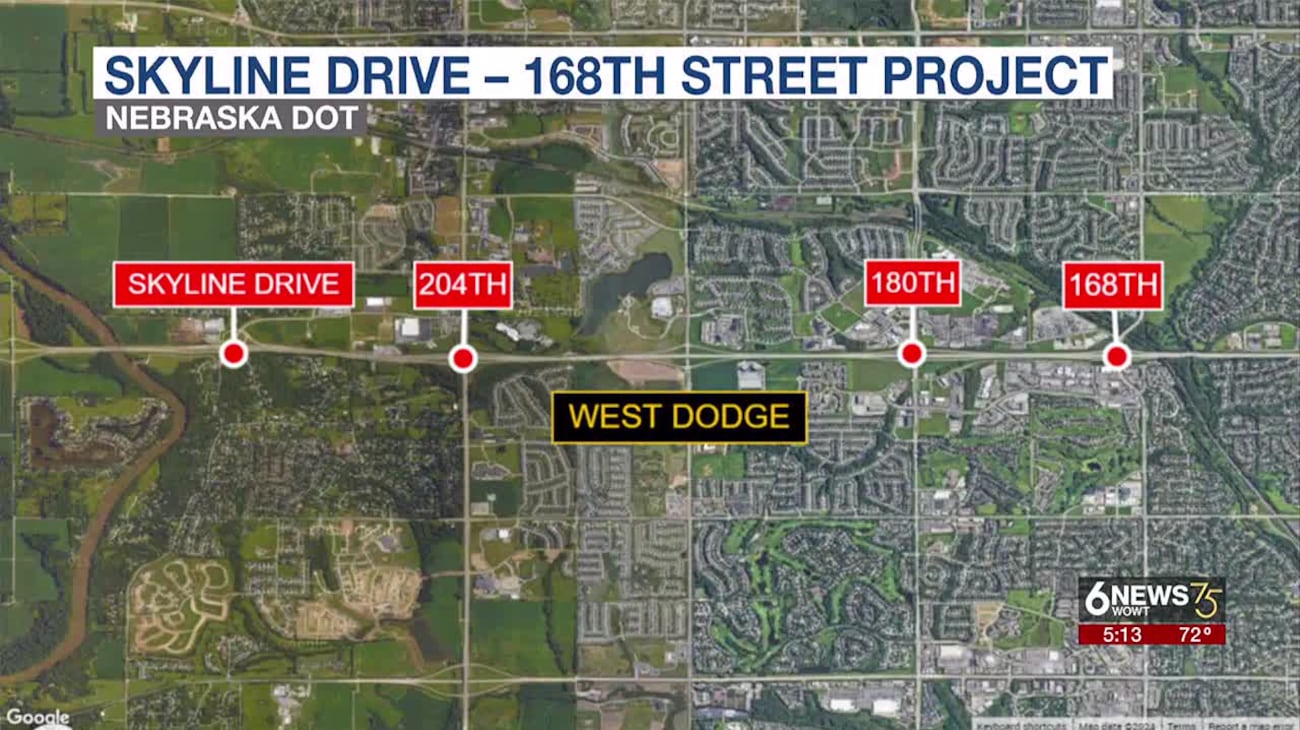 NDOT project on Omaha’s West Dodge Road nearing midway point