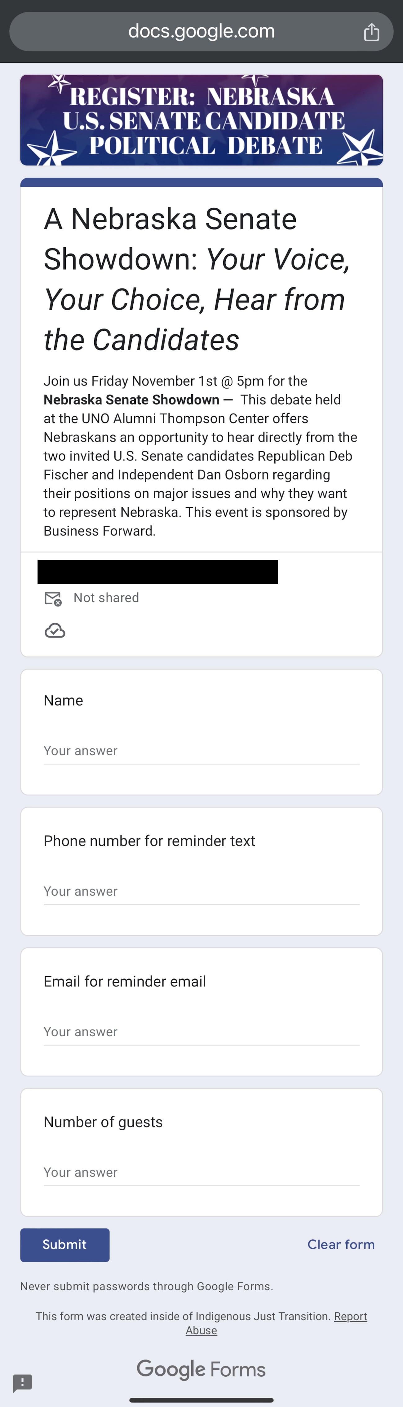 Election 2024: Fischer, Osborn camps deny messages claiming debate ...