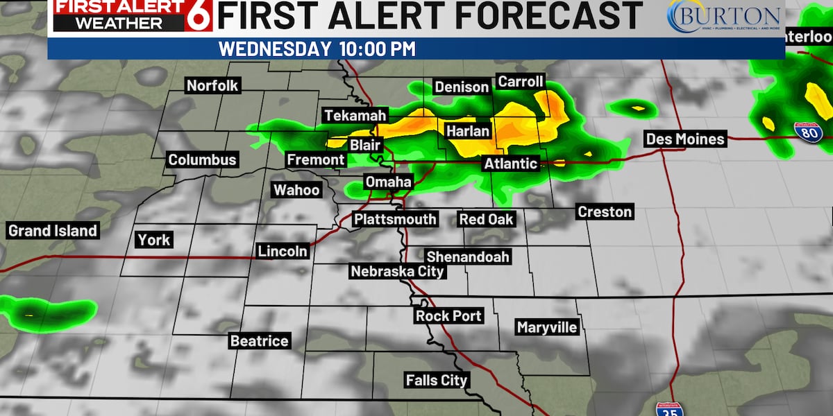 Jaret's First Alert 6 Forecast - A hot day before storm chances increase this evening