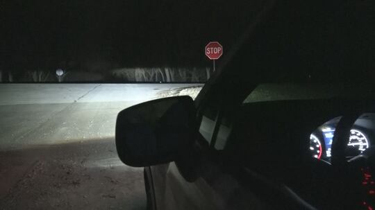 The same man was reportedly sitting at the same intersection near Bennington during two...