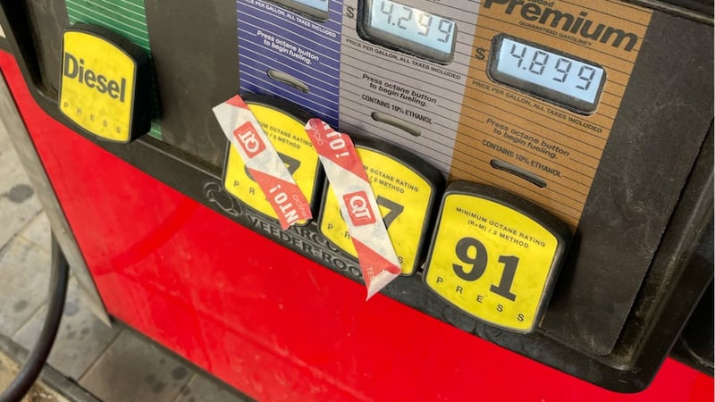 Gas station in Omaha appears to be out of gas.