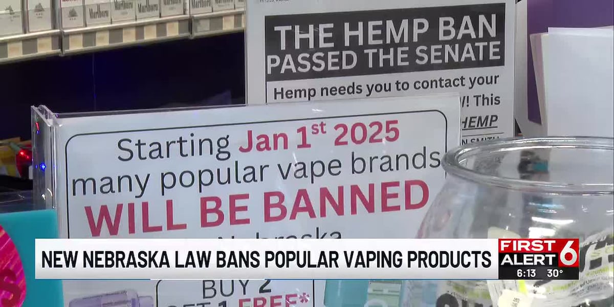 New Nebraska law bans popular vaping products New Nebraska law bans popular vaping products
