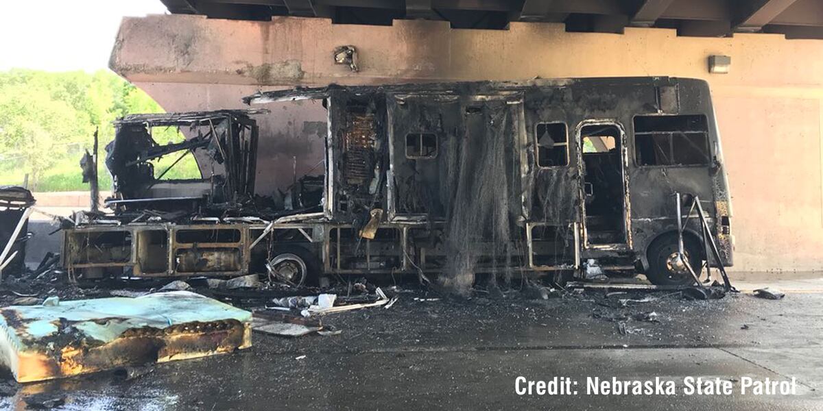 Wichita Fire Rv RV fire slows 80 traffic