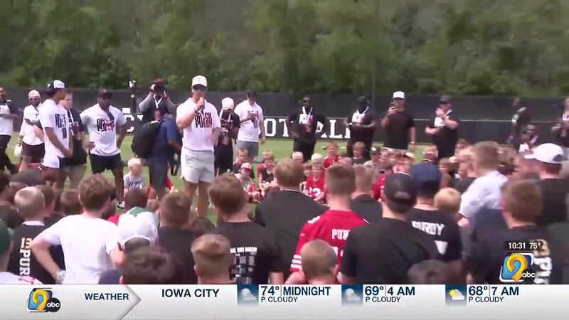 Brock Purdy hosts hundreds at youth football camp in Ames