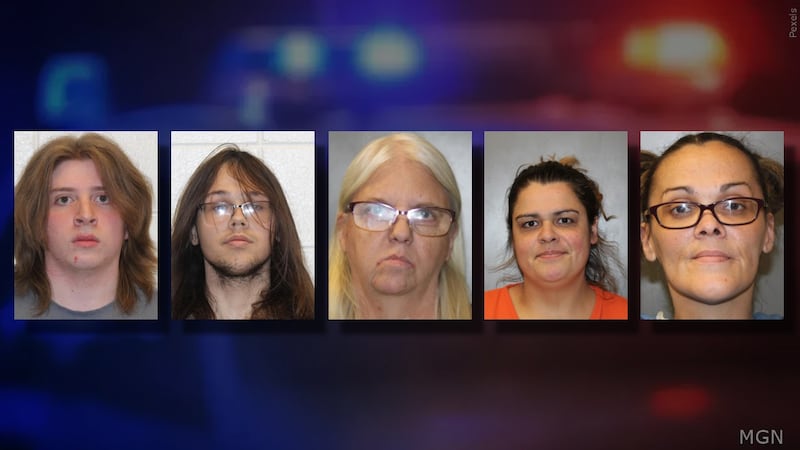 From left to right: Antonio Desantiago, Brandon Desantiago, Katherine Desantiago, Krystal...