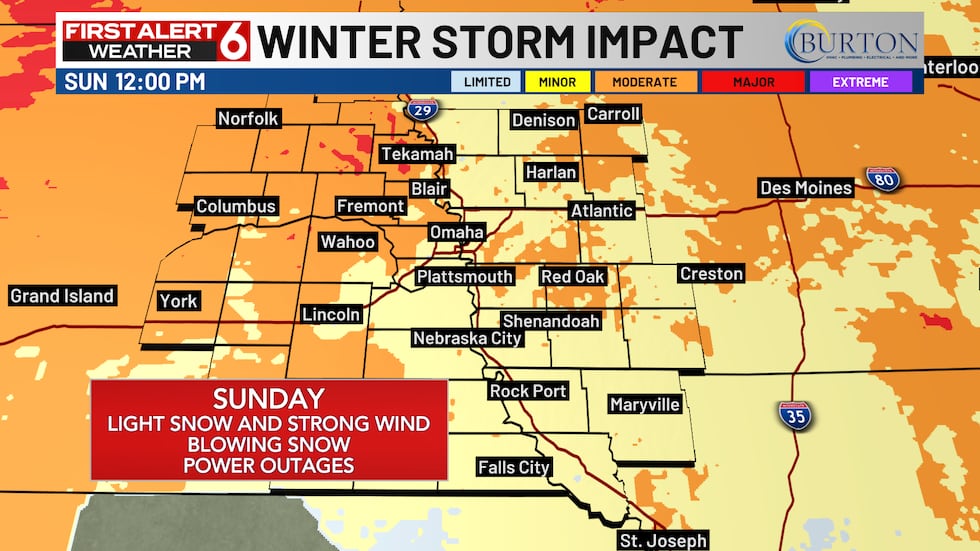 Impacts are expected including hazardous travel and power outages.