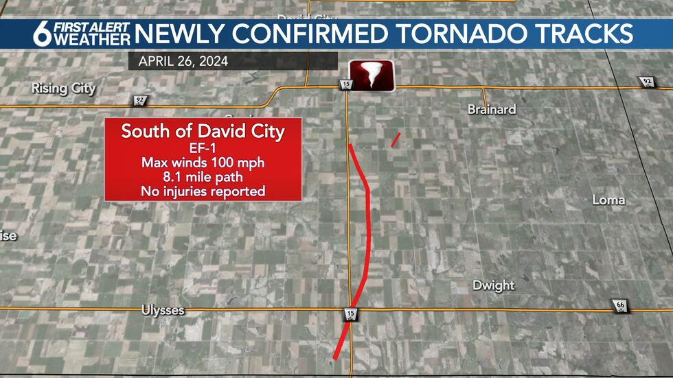 EF-1 Tornado South of David City