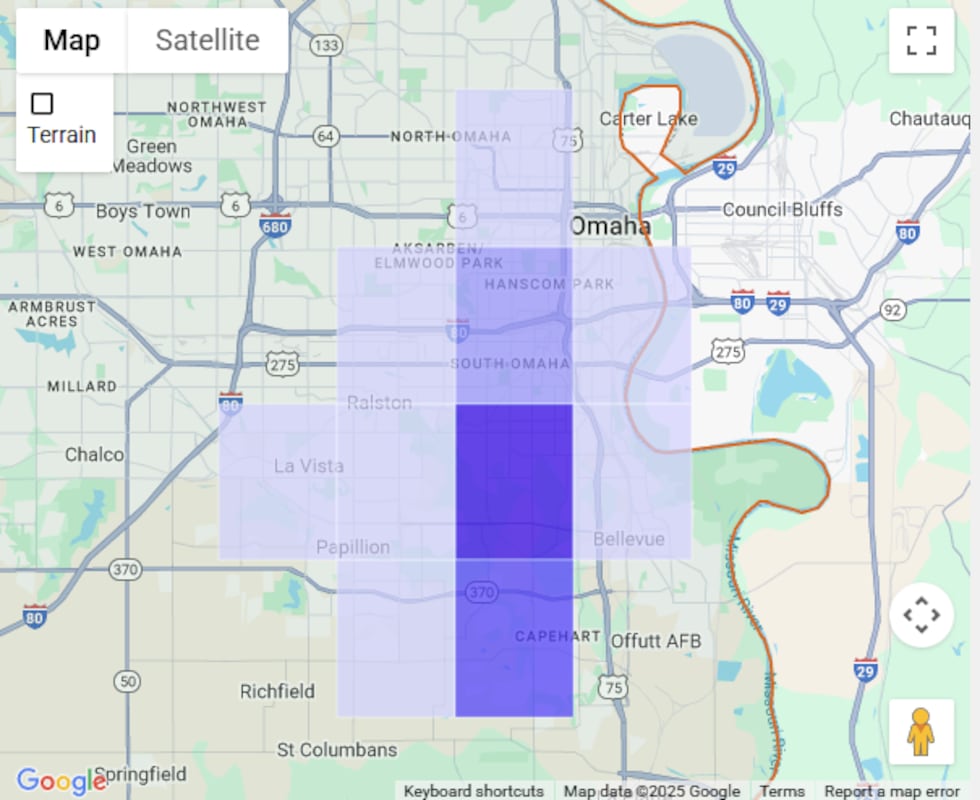 Oppd Inspector Map OPPD crews respond to power outages in Douglas, Sarpy counties