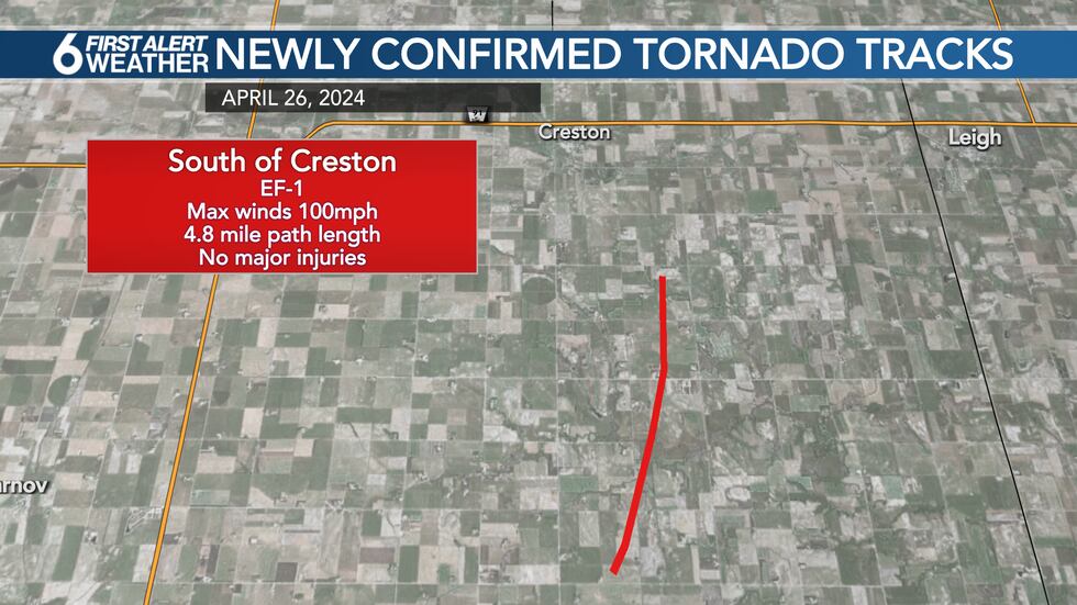 EF-1 Tornado South of Creston