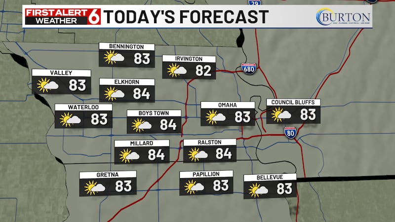 Tuesday Forecast Highs