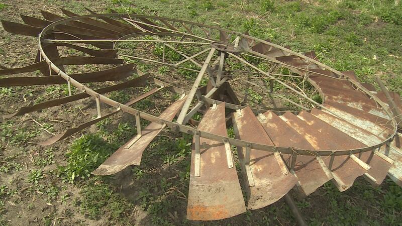 Local crews and members of the Kregel Windmill Factory Museum recently gathered to lower a...