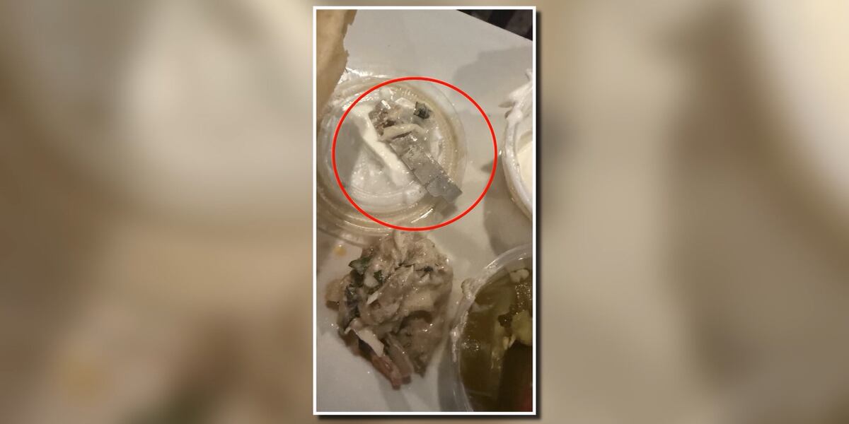 Reyna Razor Mexico Woman says she found a razor blade in her taco salad at Mexican restaurant