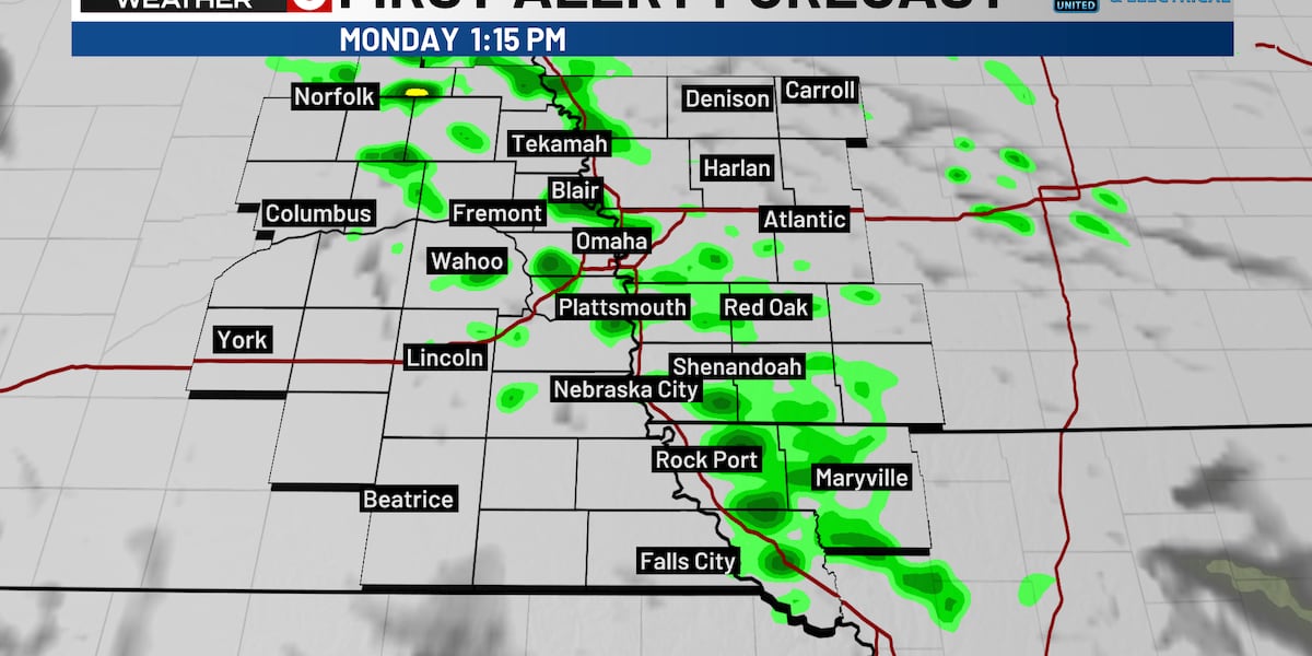 Emily’s First Alert 6 Forecast - Showers to kick off the work week