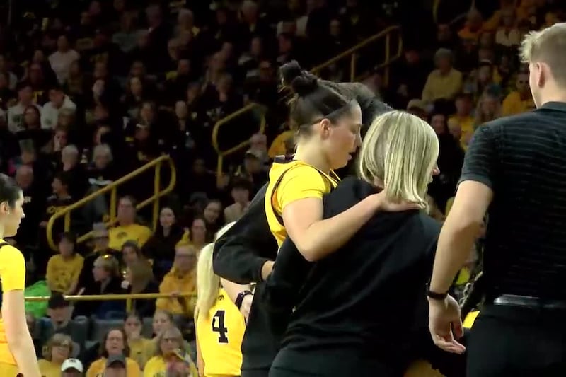 Iowa senior Taylor McCabe out for the season after an ACL injury
