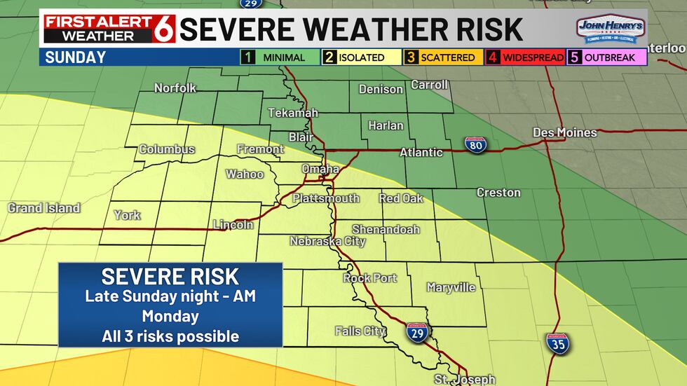 A Slight Risk Has Been isssted for the Metro for Late Sunday Night INTO AM Monday As the First ...