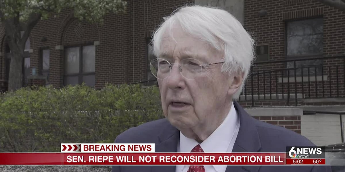 Sen. Merv Riepe stays firm on decision to not vote on 6-week abortion bill