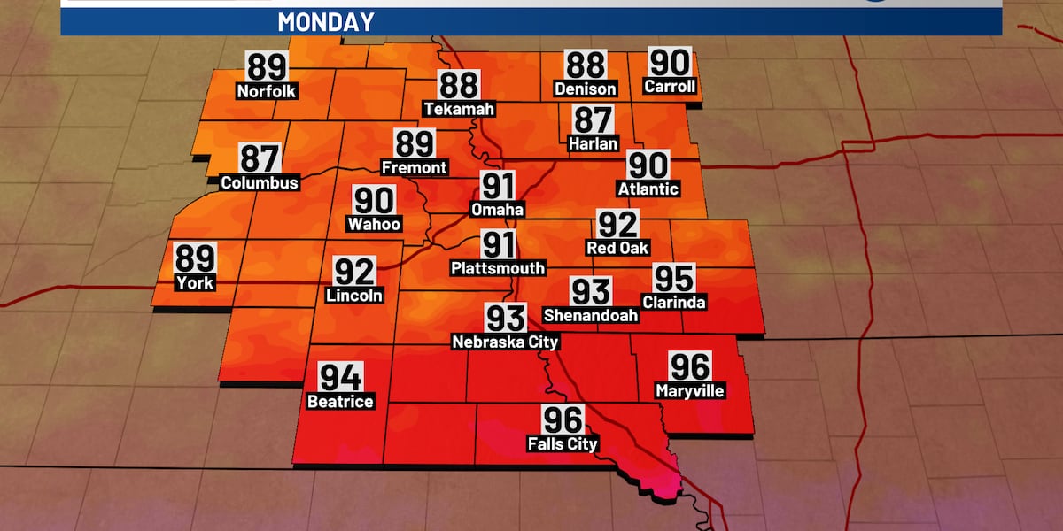 Rusty’s First Alert 6 Forecast: Spotty T-showers then heat and humidity
