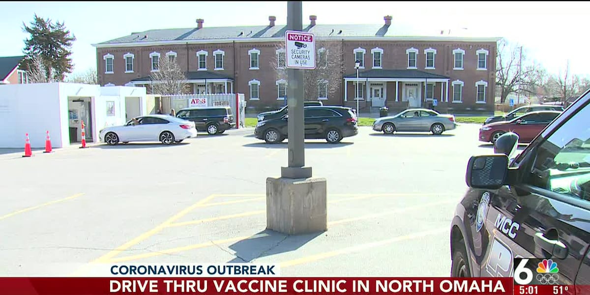 Nebraska’s first drivethrough vaccine clinic opens in north Omaha