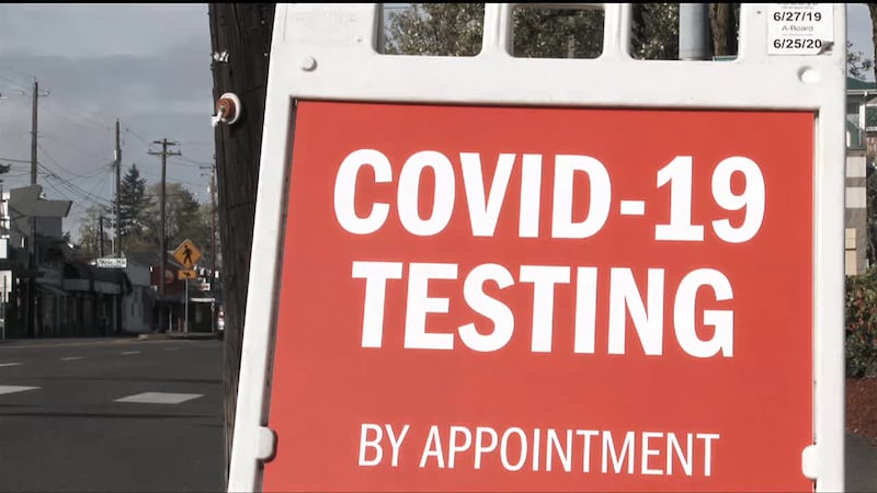 Coronavirus testing area