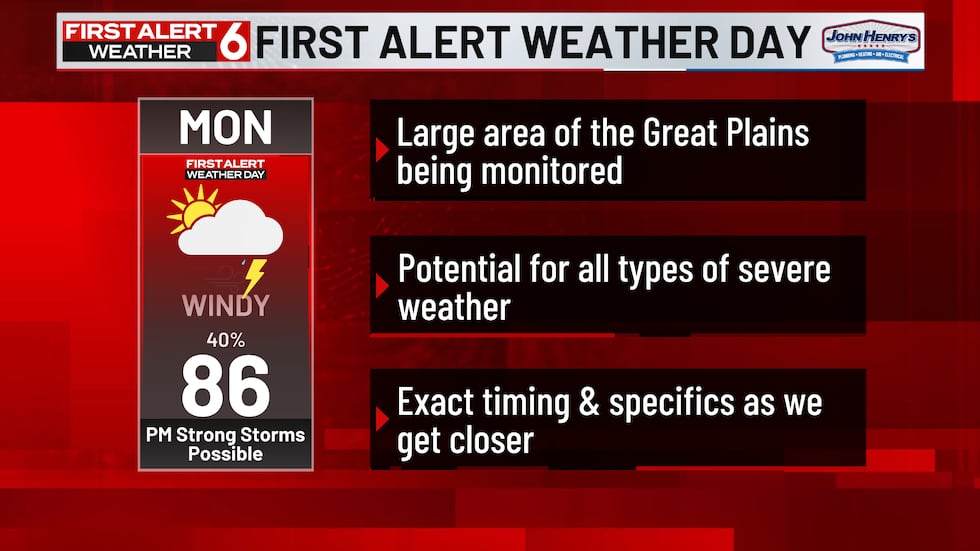 Monday First Alert Day