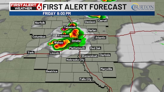 Omaha Weather: On watch for severe storms starting Friday evening 7 Forecast radar Friday evening