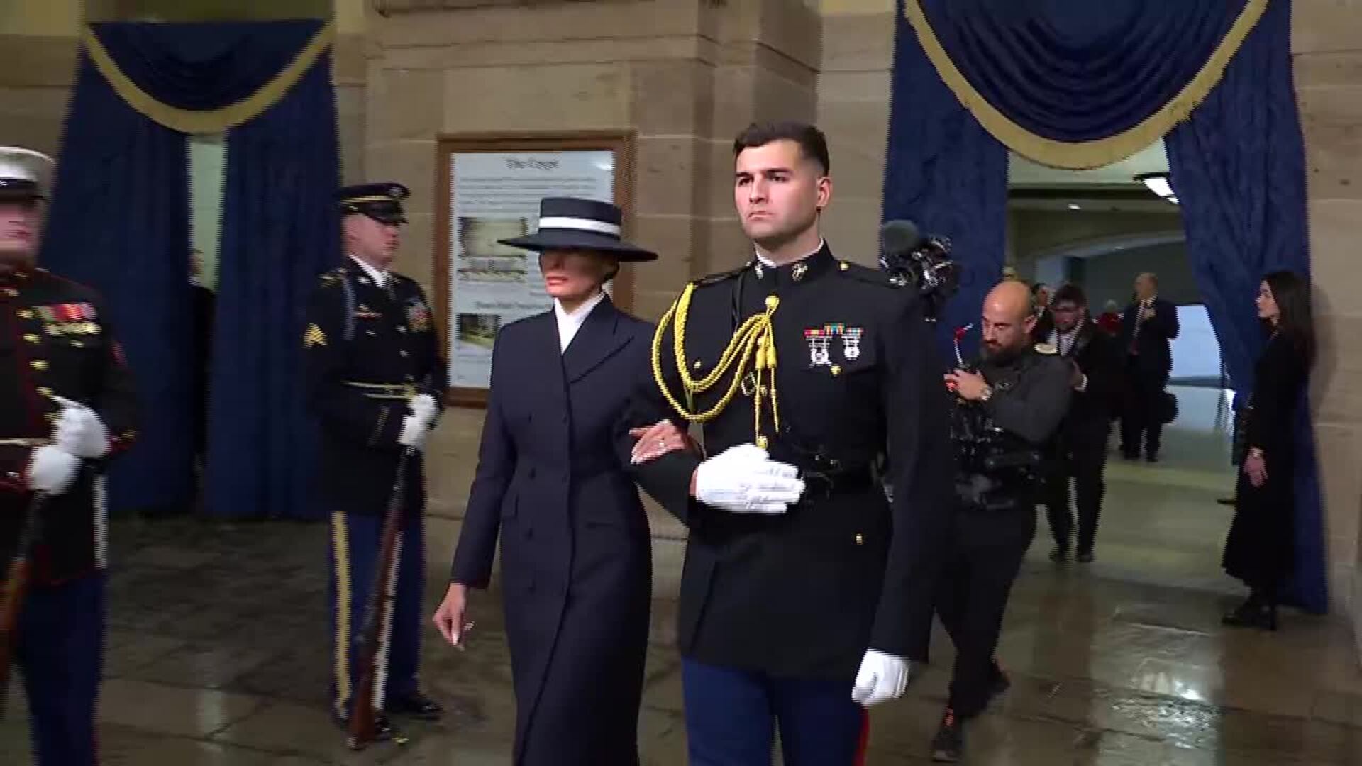 First Lady Melania Trump enters US Capitol on Inauguration Day First Lady Melania Trump enters US Capitol on Inauguration Day