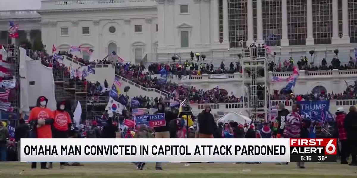 Omaha Riot Omaha man convicted for participation in January 6 riot receives pardon