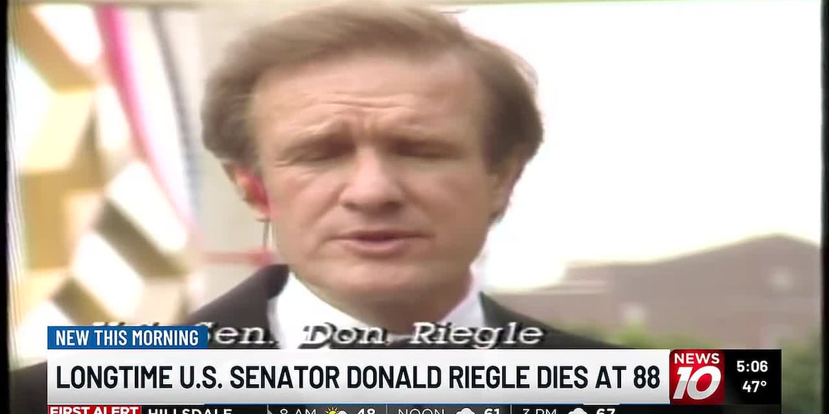 Donald Riegle, yang mewakili Michigan di Kongres di bawah 7 presiden, meninggal pada usia 88 tahun