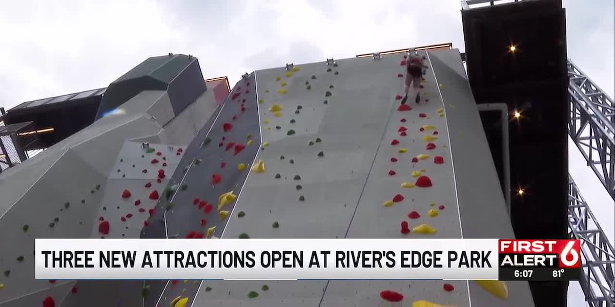 Three new attractions open at River's Edge Park