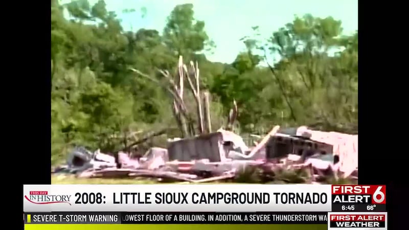 A tornado hit the Little Sioux Scout campgrounds in Iowa in 2008.
