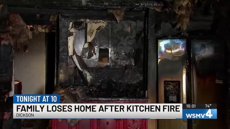 A family is rebuilding after an accidental bump into a kitchen stove sent their home up in...