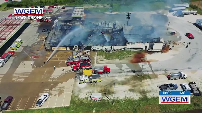 A fire has broken out at the Haymakers in West Quincy.