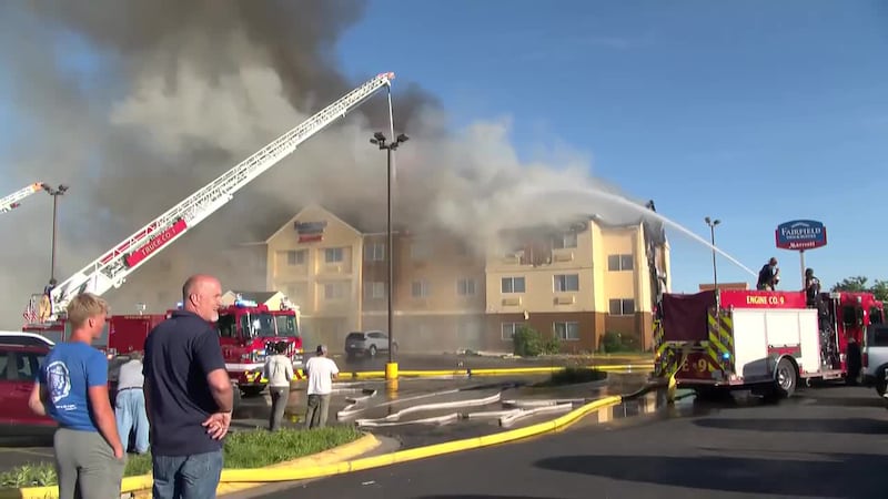 Lincoln Fire and Rescue responded to a fire at the Fairfield by Marriott Inn & Suites in north...