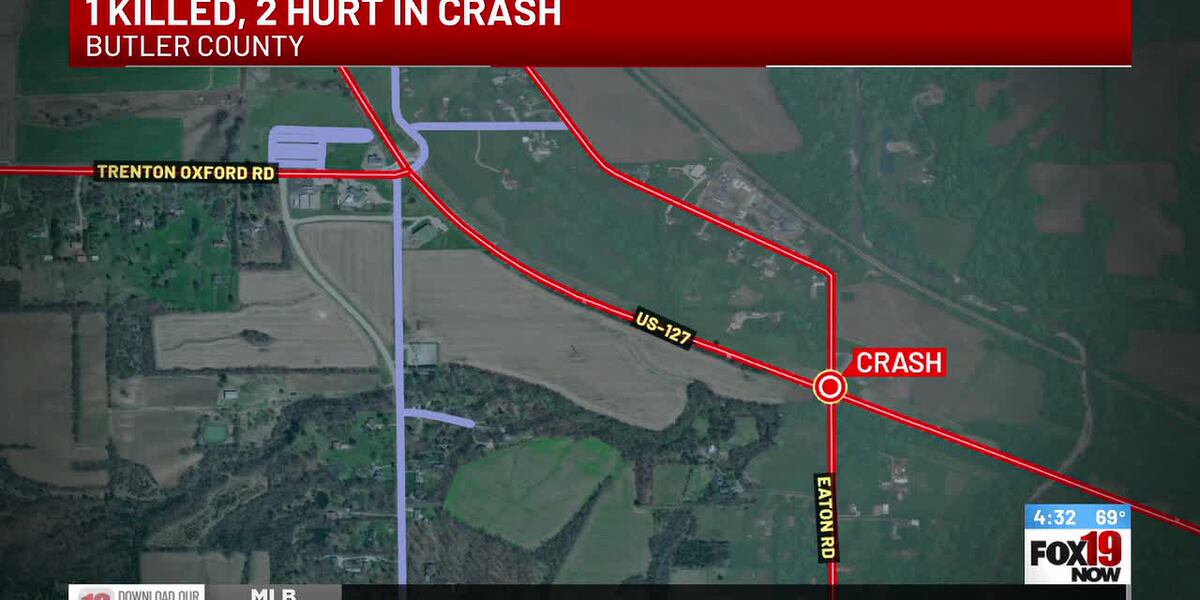 Coverage image for: Driver dead, 2 others hurt in Butler County crash
