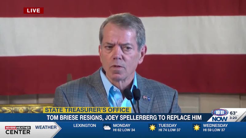 Gov. Pillen announced Briese’s resignation, Joey Spellerberg’s appointment during a Monday...