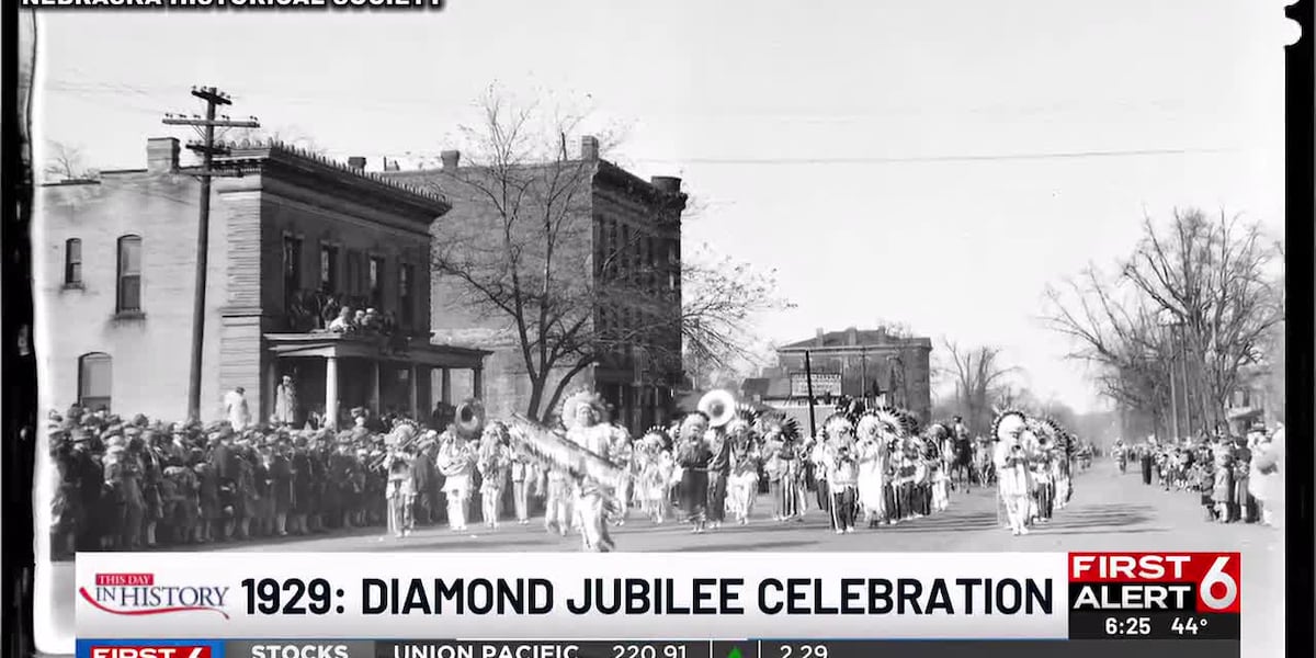 Nebraska Diamond Sign Today in History - Nov. 5: Nebraska celebrates Diamond Jubilee