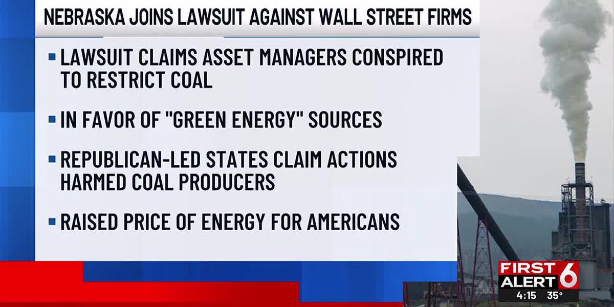 Nebraska, Iowa join GOP states in lawsuit against investment firms Nebraska, Iowa join GOP states in lawsuit against investment firms